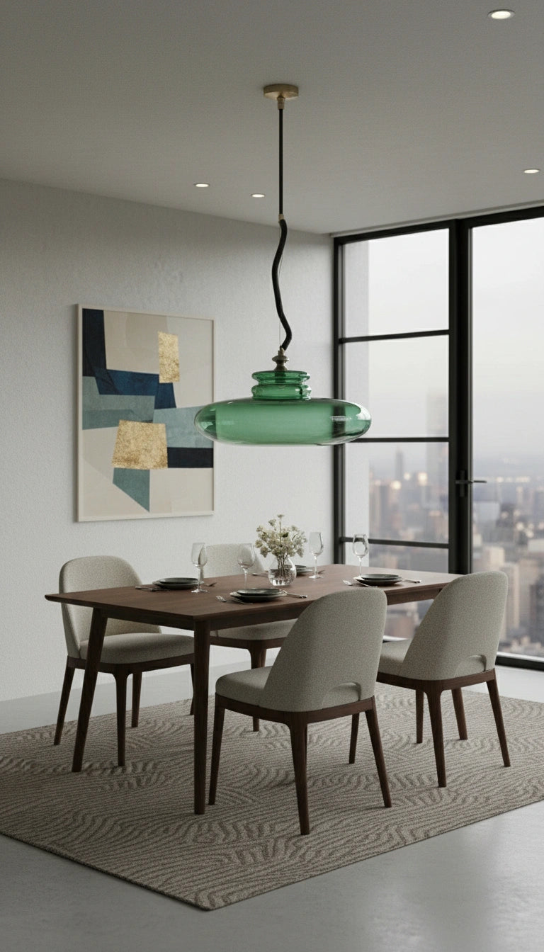 Luxury Pressed Glass Pendant